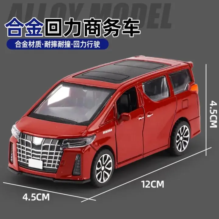 Picture of Toyota Alphard 1:36 alloy Children's toys baby educational Warrior toy car simulation business car model(Red)