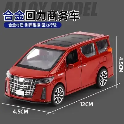 Picture of Toyota Alphard 1:36 alloy Children's toys baby educational Warrior toy car simulation business car model(Red)