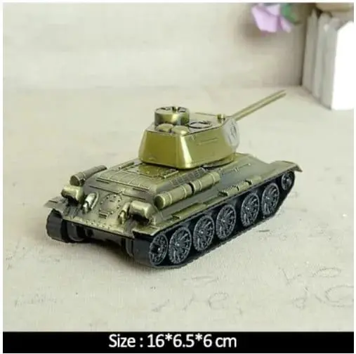Picture of Retro War Tank Children Toys Home Decorations Metal Tank Model Photography Prop Model Living Room Decoration Iron Crafts