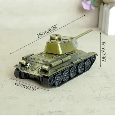 Picture of Retro War Tank Children Toys Home Decorations Metal Tank Model Photography Prop Model Living Room Decoration Iron Crafts