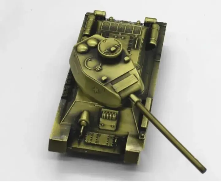 Picture of Retro War Tank Children Toys Home Decorations Metal Tank Model Photography Prop Model Living Room Decoration Iron Crafts