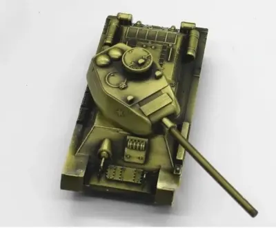Picture of Retro War Tank Children Toys Home Decorations Metal Tank Model Photography Prop Model Living Room Decoration Iron Crafts