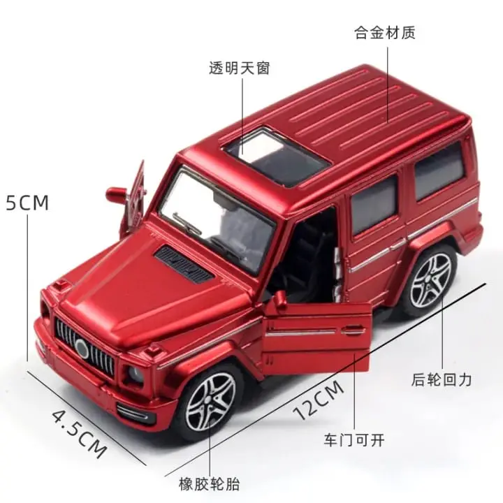 Picture of Mercedes Benz AMG G63 Red 1:36 alloy metal body model toy car for kids boys gift(Red)