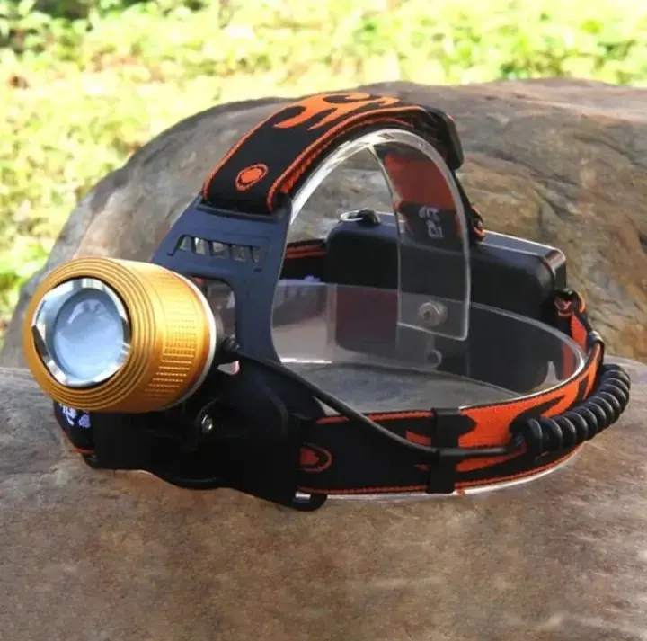 Picture of Rechargable LED Head Lamp Flash Light Torch - Black