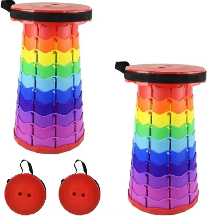 Picture of Portable Telescoping Camping Stool Seat For Fishing Hiking Traveling Outdoor Activities - Compact And Convenient Seating Solution