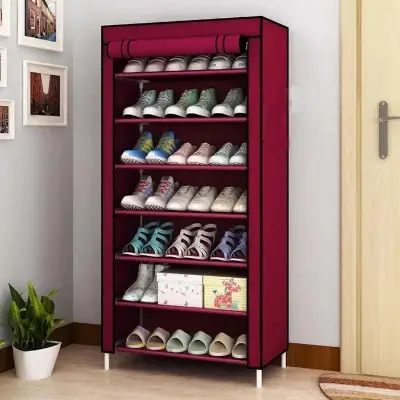 Picture of 7-Layer Large Shoe Rack Shoe Storage Organizer Cabinet Tower