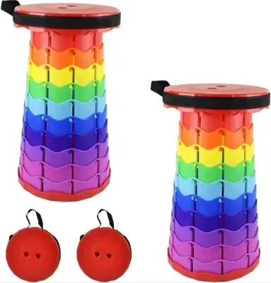 Picture of Portable Telescoping Camping Stool Seat For Fishing Hiking Traveling Outdoor Activities - Compact And Convenient Seating Solution