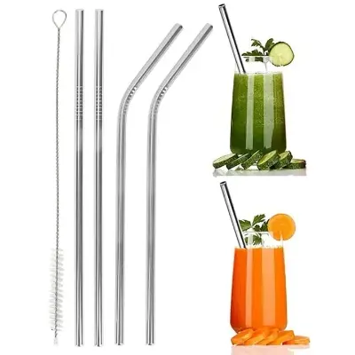 Picture of Stainless Steel Reusable Straw - 4 Piece