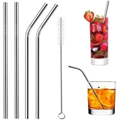 Picture of Stainless Steel Reusable Straw - 4 Piece