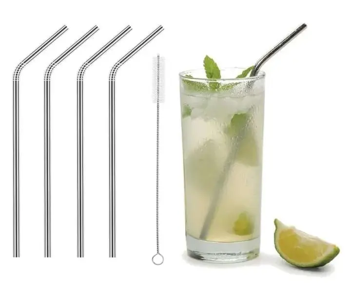 Picture of Stainless Steel Reusable Straw - 4 Piece