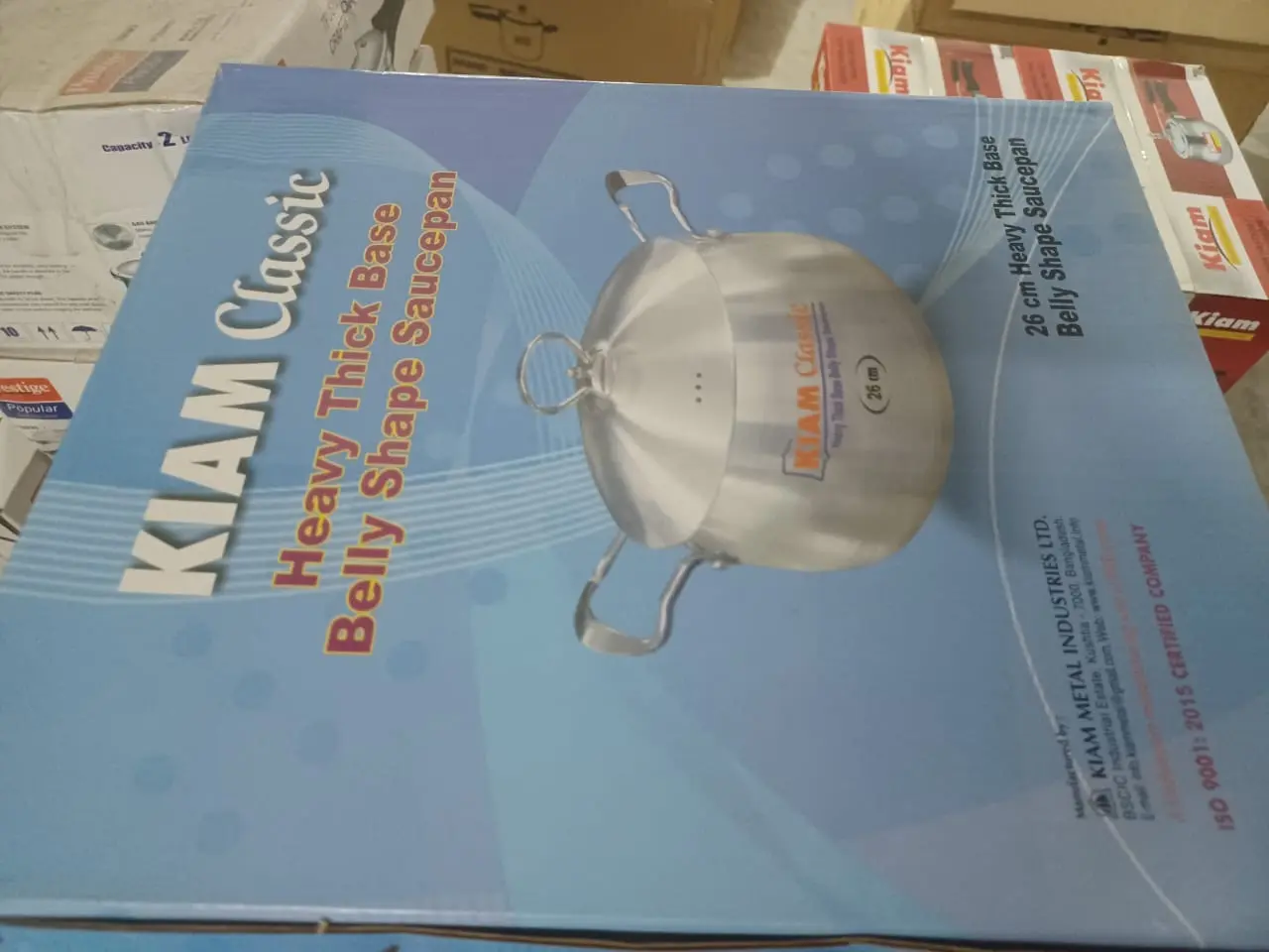 Picture of KIAM Classic Belly Shape Saucepan 24 Cm(Silver)