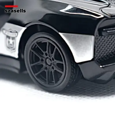 Picture of Diecast Metal Car 1/38 Red Super Cop Car Edition Spyder Front Doors Open - Size Approx. 4 inch -(Black)