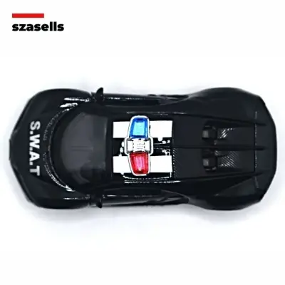 Picture of Diecast Metal Car 1/38 Red Super Cop Car Edition Spyder Front Doors Open - Size Approx. 4 inch -(Black)