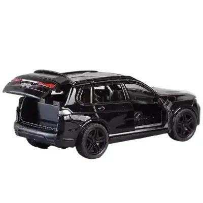 Picture of BMW X7 car model children's alloy toy car pull back door open car ornaments boy baby gift(Black)