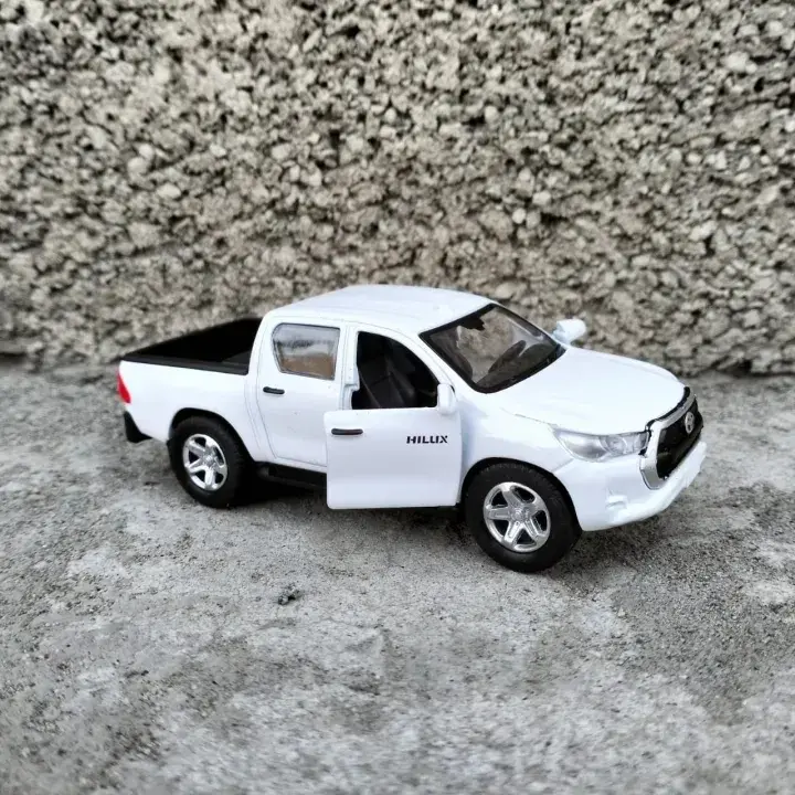 Picture of White 1:36 Toyota Revo Hilux Vego Dala High Simulation Metal Diecast Model Car -Multicolors(White)