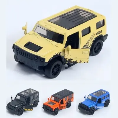Picture of 1:43 Alloy Car Model Two-Door off-Road Boy Car Warrior Decoration Crane Machine