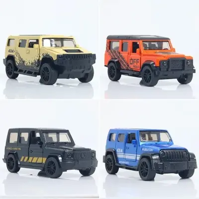 Picture of 1:43 Alloy Car Model Two-Door off-Road Boy Car Warrior Decoration Crane Machine