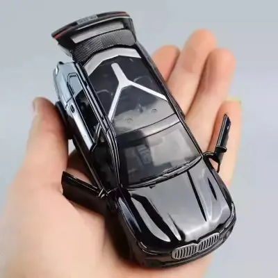 Picture of BMW X7 car model children's alloy toy car pull back door open car ornaments boy baby gift(Black)
