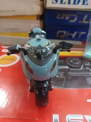 Picture of Motorcycle Model Lighting Sound Effects Children Motorbike Toy Hobbies Model Swat Motorcycle Rescue Bike Friction Powered