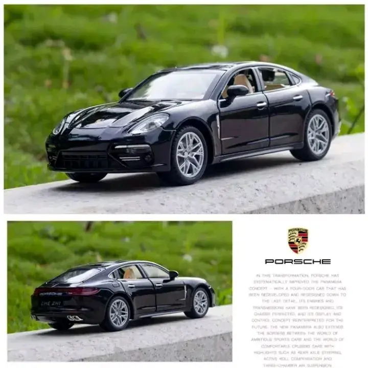 Picture of 1:24 Porsche Panamera Diecast Alloy Car Luxurious Simulation Toy Vehicles Metal Car 6 Doors Open Model Car(Black)