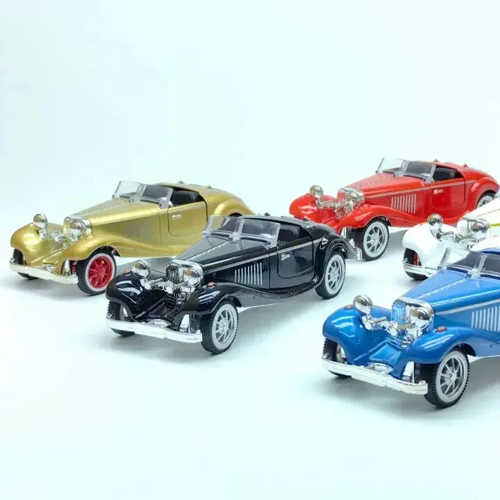 Picture of 1:36 retro classic simulation alloy car model pull back boy children's toys classic car cross-border wholesale open door