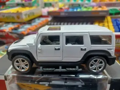 Picture of 1:32 Scale Hummer Scaled Model Metal Pull Back Die Cast with Light & Sound - White(White)