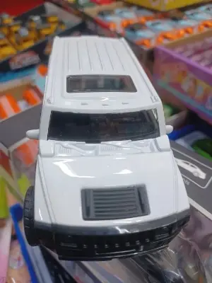 Picture of 1:32 Scale Hummer Scaled Model Metal Pull Back Die Cast with Light & Sound - White(White)