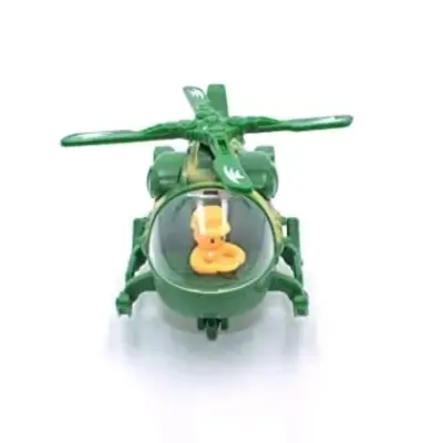 Picture of Mini Helicopter with Movable Pilot and Rotating Fan, Bump and Go Helicopter Toy (Pack of 1) (Random Color) | Baby Birthday Gift