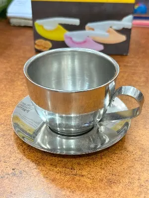 Picture of 120ml capacity coffee mug cup home use cafe for latte(Silver)
