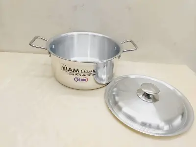 Picture of Kiam Aluminium Stock Pot 28 Cm With Aluminium Lid.