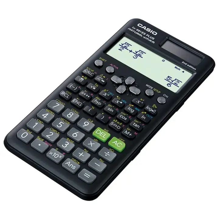 Picture of Casio FX-991ES PLUS-2 Scientific Calculator - Solar and Battery Powered-Black(Black)