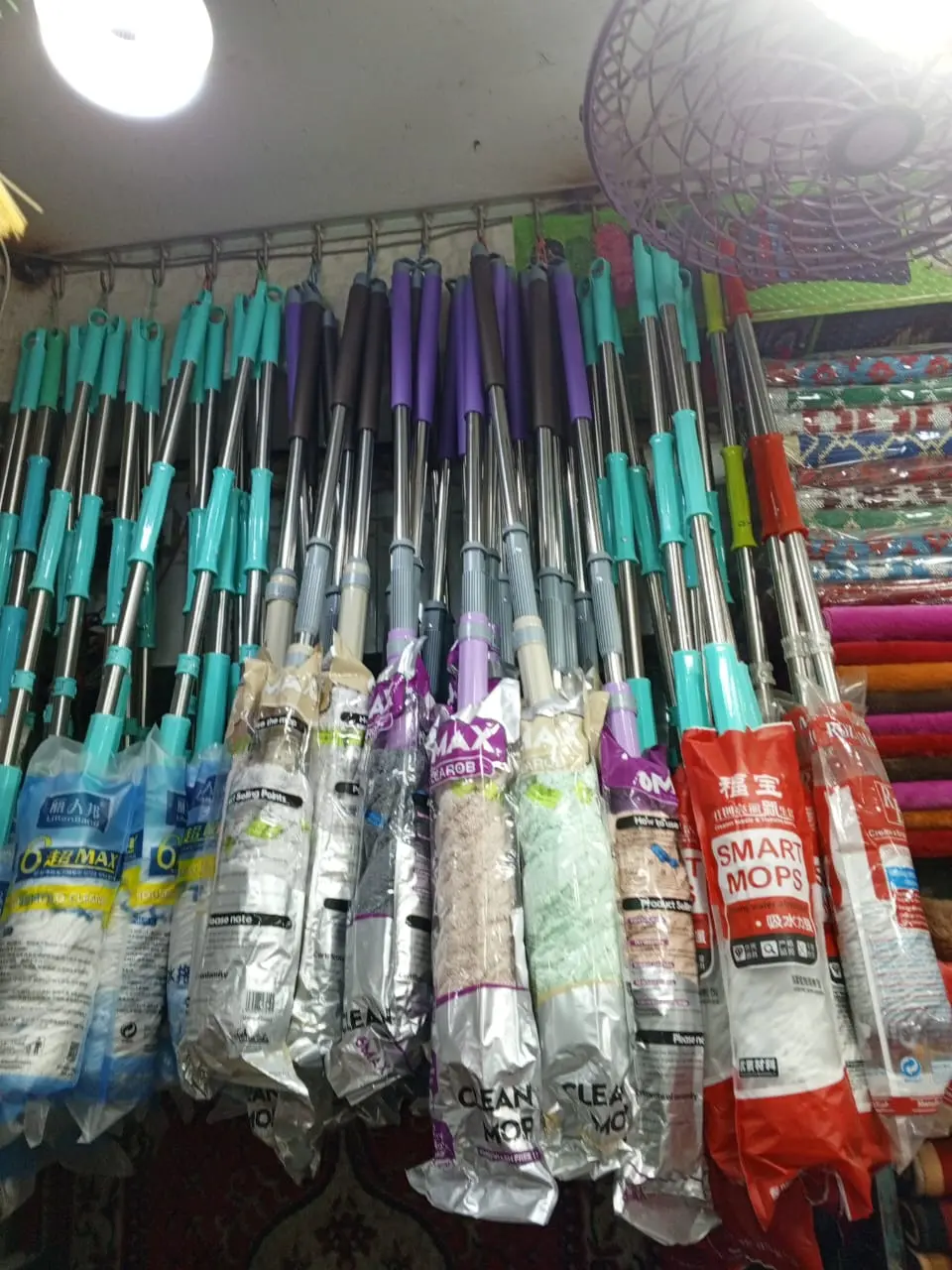 Picture of Twist Towel mop Premium Quality Adjustable Handle metal stick auto Squeezing magic mop 1 pcs Random Color