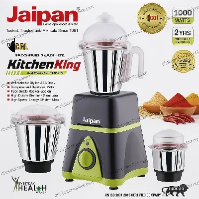 Picture of Jaipan Kitchen King 1000W Mixer Grinder(Green)