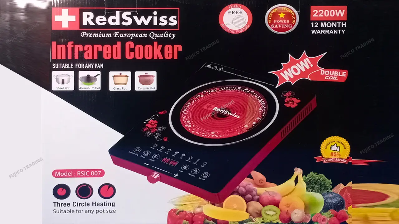 Picture of RedSwiss 2200 WATT Infrared Cooker RSIC-007 (INVERTER) Using any Pot | Digital Display