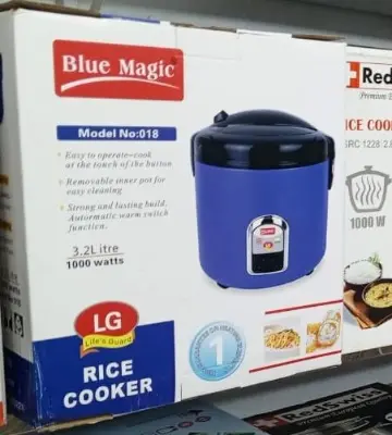 Picture of Blue Magic 032 Rice Cooker Double Pot Red 3.2L(Blue)
