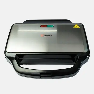 Picture of RedSwiss 3 In 1 Sandwich Maker RSWM-018 with Sandwich Plate, Grill Plate & Waffle Plate(Black)