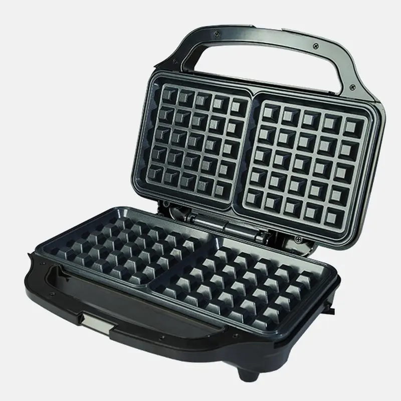 Picture of RedSwiss 3 In 1 Sandwich Maker RSWM-018 with Sandwich Plate, Grill Plate & Waffle Plate(Black)