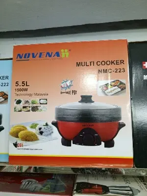 Picture of Novenaii Multi Cooker (Model NMC-223) — 5.5 L / 1500 W (Double Pot)(Orange)