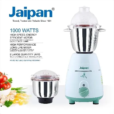 Picture of Jaipan Family Mate 1000-Watts Blender 3 IN 1 Heavy duty Mixer grinder and Blender CGL Ratings 16 Answered Questions