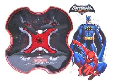 Picture of Spiderman and Batman Drone With Led Light and Remote Control Toy for Children