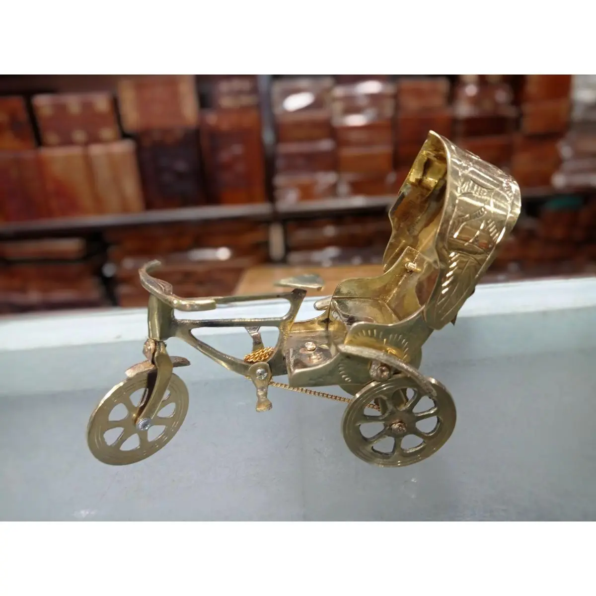 Picture of Pitol Rikshaw Showpieces(Gold)