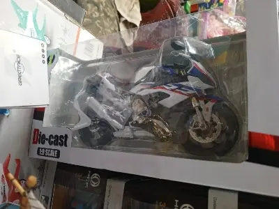 Picture of 1:12 BMW S1000RR Diecast Alloy Motorbike Vehicles Collectible Hobbies Motorcycle Model Toys(White)