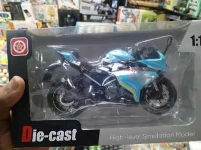 Picture of 1/12 Alloy Kawasaki Ninja H2R/ CF Moto /R15  Motorcycle Model Diecast Metal Black Ninja H2R Motorbike Collection Simulation Toys(Green)