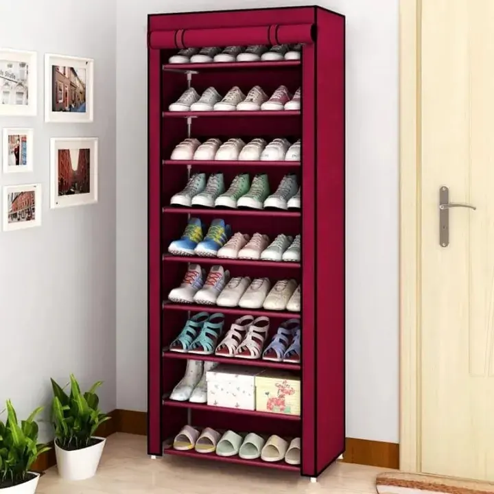 Picture of Steel Portable Multi Utility Shoe Rack - 9 Shelf