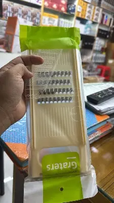 Picture of 5 In 1 Kitchen Vegetable Cutting Tools Vegetable Cutter Grater for Vegetables Slicers Shredders Multi Slicer Peeler Carrot Fruit(Silver)