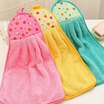 Picture of 1 pcs Hanging Hand Towel Basin Kitchen Napkin Multi-Purpose Ref Towel smooth and comfortable Cleaning Kitchen Accessories –