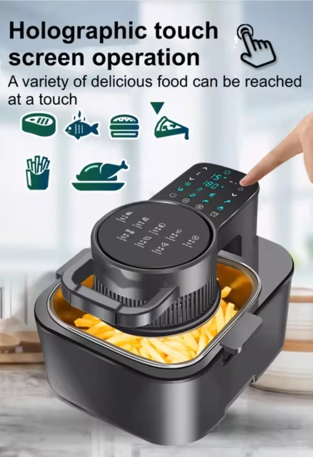 Picture of 7 Liter Apollo German Air Fryer AGAF001 / AGAF002(Black)