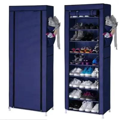 Picture of Steel Portable Multi Utility Shoe Rack - 9 Shelf