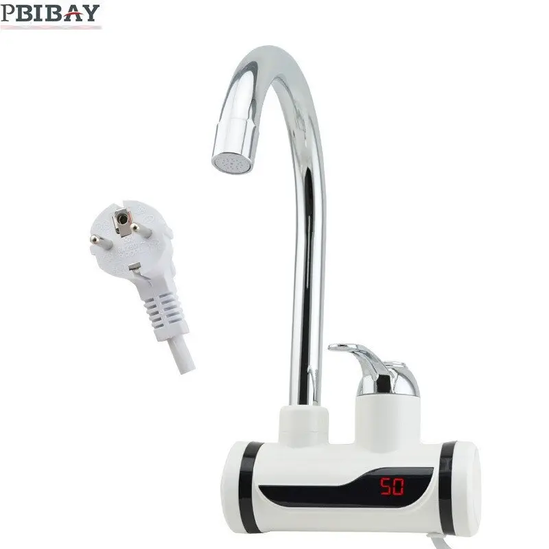 Picture of Instant Electric Heating Water Faucet for Bathroom Wall - RX-001(White)