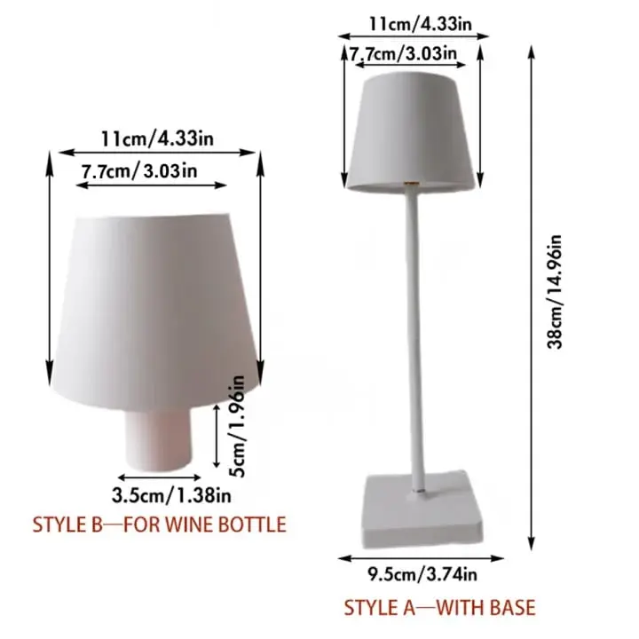 Picture of Movable LED Ambiance Night Light Bar Clubs Restaurant Wireless Decor Table Lamp Study Office Touch Desk Lamp USB Rechargeable